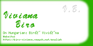 viviana biro business card
